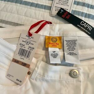 Ruby Rd. White Capris